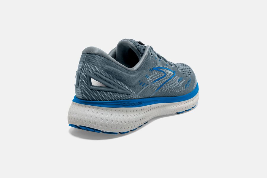 Brooks Running Shoes - Glycerin 19 Road Mens - Grey/Blue - YNE-865719